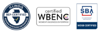 Certified WBE through WBENC, State of Illinois BEP, and SBA